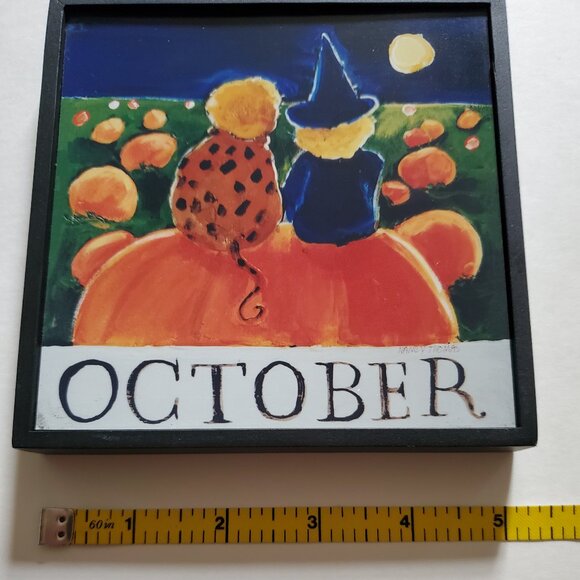 Nancy Thomas 2004 October Plaque from Children's Series (Pumpkin Patch) - Picture 2 of 8